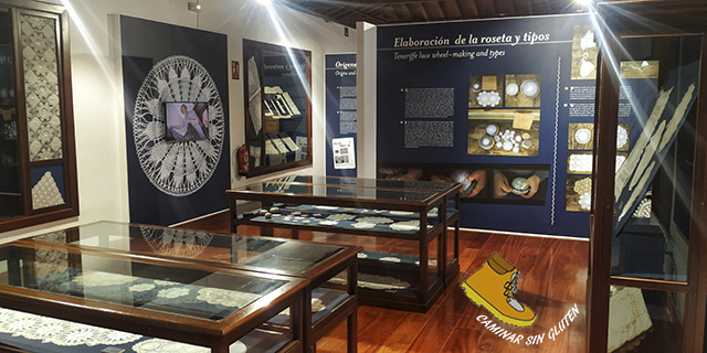 Sala de exposción de la Roseta o Rosa de Tenerife en el MAIT de La Orotava