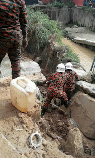 Operasi Menyelamat Kejadian Tanah Runtuh di Taman Segambut Dalam