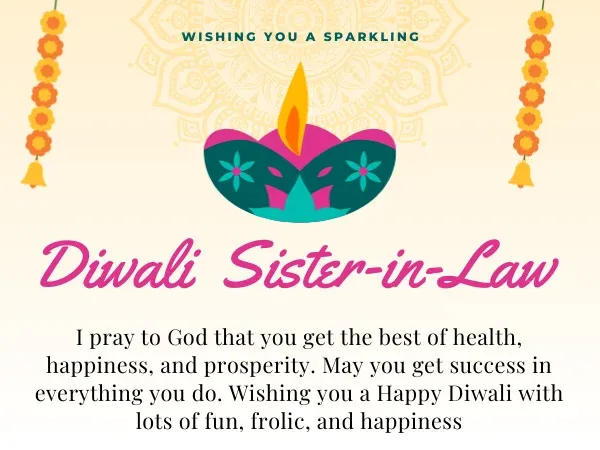 Deepawali 2023 Messages for Sister in Law