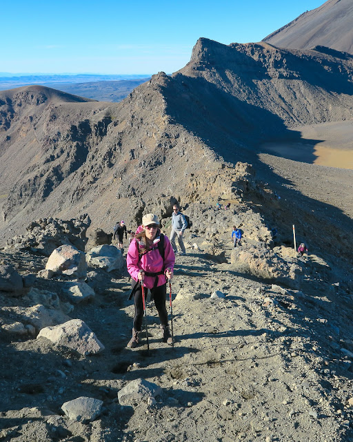 Climbing to Red Crater Tongariro Crossing