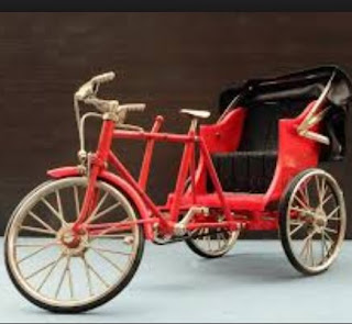 Miniatur Becak Buatan Tangan Sendiri