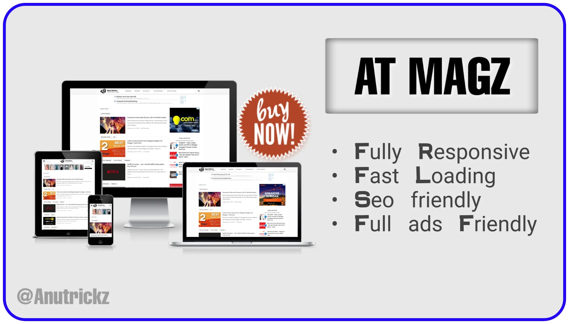 ATMagz Seo Based Blogger Template