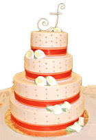 Orange Wedding Cakes