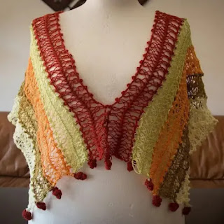 Poncho Horquillas a Crochet