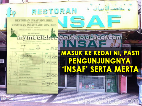 Restoran Insaf yang bakal menginsafkan anda