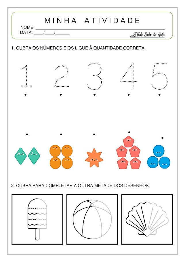 atividade coordenação motora