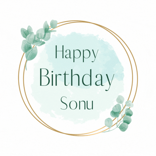 Happy Birthday Sonu (Animated gif)