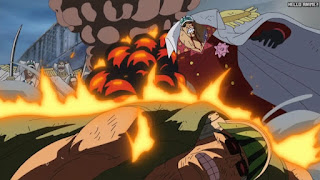 ワンピースアニメ 頂上戦争編 488話 赤犬 | ONE PIECE Episode 488