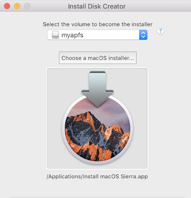 Disk Creator Mac OS X 