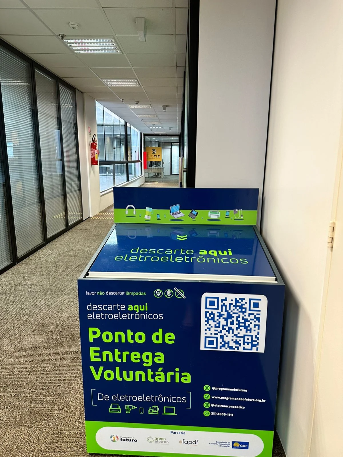 Biotic passa a contar com ponto de descarte de lixo eletrônico, iniciativa em parceria com o programa Reciclotech | Foto: Divulgação/Biotic