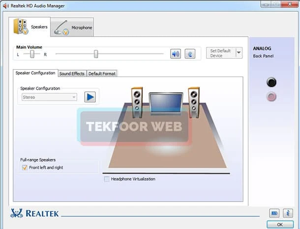 تعريف كارت الصوت لاى جهاز كمبيوتر ويندوز 7 32 – برنامج realtek high definition audio