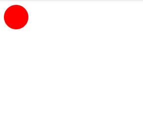 A HTML page with red circle