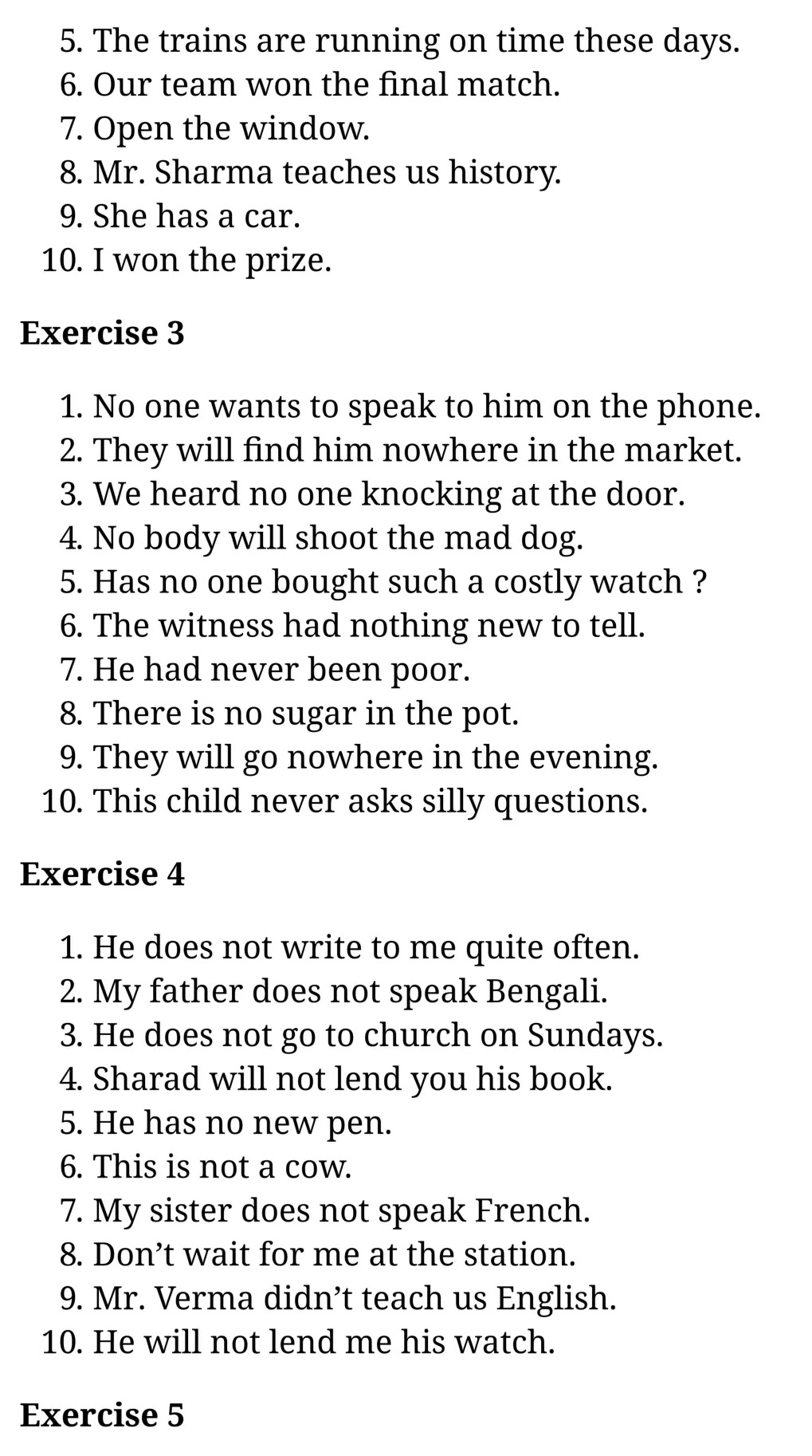 कक्षा 10 अंग्रेज़ी  के नोट्स  हिंदी में एनसीईआरटी समाधान,     class 10 English Grammar Negative Sentences ,   class 10 English Grammar Negative Sentences  ncert solutions in English Grammar,  class 10 English Grammar Negative Sentences  notes in hindi,   class 10 English Grammar Negative Sentences  question answer,   class 10 English Grammar Negative Sentences  notes,   class 10 English Grammar Negative Sentences  class 10 English Grammar  Negative Sentences  in  hindi,    class 10 English Grammar Negative Sentences  important questions in  hindi,   class 10 English Grammar Negative Sentences  notes in hindi,   class 10 English Grammar  Negative Sentences  test,   class 10 English Grammar  Negative Sentences  class 10 English Grammar  Negative Sentences  pdf,   class 10 English Grammar  Negative Sentences  notes pdf,   class 10 English Grammar  Negative Sentences  exercise solutions,  class 10 English Grammar  Negative Sentences ,  class 10 English Grammar  Negative Sentences  notes study rankers,  class 10 English Grammar  Negative Sentences  notes,   class 10 English Grammar hindi  Negative Sentences  notes,    class 10 English Grammar   Negative Sentences   class 10  notes pdf,  class 10 English Grammar  Negative Sentences  class 10  notes  ncert,  class 10 English Grammar  Negative Sentences  class 10 pdf,   class 10 English Grammar  Negative Sentences   book,   class 10 English Grammar  Negative Sentences  quiz class 10  ,   कक्षा 10 ,  कक्षा 10   के नोट्स हिंदी में,  कक्षा 10  प्रश्न उत्तर,  कक्षा 10   के नोट्स,  10 कक्षा   हिंदी में, कक्षा 10   हिंदी में,  कक्षा 10   महत्वपूर्ण प्रश्न हिंदी में, कक्षा 10 हिंदी के नोट्स  हिंदी में,  हिंदी में  कक्षा 10 नोट्स pdf,     हिंदी में  कक्षा 10 नोट्स 2021 ncert,    हिंदी  कक्षा 10 pdf,    हिंदी में  पुस्तक,    हिंदी में की बुक,    हिंदी में  प्रश्नोत्तरी class 10 ,  10   वीं   पुस्तक up board,   बिहार बोर्ड 10  पुस्तक वीं  नोट्स,      कक्षा 10 नोट्स 2021 ncert,     कक्षा 10 pdf,     पुस्तक,    की बुक,    प्रश्नोत्तरी class 10,   10  th class 10 English Grammar Negative Sentences   book up board,   up board 10  th class 10 English Grammar Negative Sentences  notes,  class 10 English Grammar,   class 10 English Grammar ncert solutions in English Grammar,   class 10 English Grammar notes in hindi,   class 10 English Grammar question answer,   class 10 English Grammar notes,  class 10 English Grammar class 10 English Grammar  Negative Sentences  in  hindi,    class 10 English Grammar important questions in  hindi,   class 10 English Grammar notes in hindi,    class 10 English Grammar test,  class 10 English Grammar class 10 English Grammar  Negative Sentences  pdf,   class 10 English Grammar notes pdf,   class 10 English Grammar exercise solutions,   class 10 English Grammar,  class 10 English Grammar notes study rankers,   class 10 English Grammar notes,  class 10 English Grammar notes,   class 10 English Grammar  class 10  notes pdf,   class 10 English Grammar class 10  notes  ncert,   class 10 English Grammar class 10 pdf,   class 10 English Grammar  book,  class 10 English Grammar quiz class 10  ,  10  th class 10 English Grammar    book up board,    up board 10  th class 10 English Grammar notes,       अंग्रेज़ी हिंदी  कक्षा 10 pdf,   अंग्रेज़ी हिंदी में  पुस्तक,   अंग्रेज़ी हिंदी में की बुक,   अंग्रेज़ी हिंदी में  प्रश्नोत्तरी class 10 ,  बिहार बोर्ड 10  पुस्तक वीं अंग्रेज़ी नोट्स,    अंग्रेज़ी  कक्षा 10 नोट्स 2021 ncert,   अंग्रेज़ी  कक्षा 10 pdf,   अंग्रेज़ी  पुस्तक,   अंग्रेज़ी  प्रश्नोत्तरी class 10, कक्षा 10 अंग्रेज़ी,  कक्षा 10 अंग्रेज़ी  के नोट्स हिंदी में,  कक्षा 10 का अंग्रेज़ी का प्रश्न उत्तर,  कक्षा 10 अंग्रेज़ी  के नोट्स,  10 कक्षा अंग्रेज़ी 2021  हिंदी में, कक्षा 10 अंग्रेज़ी  हिंदी में,  कक्षा 10 अंग्रेज़ी  महत्वपूर्ण प्रश्न हिंदी में, कक्षा 10 अंग्रेज़ी  हिंदी के नोट्स  हिंदी में,