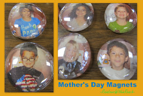 photo of: Preschool Mother's Day gift, Kindergarten Mother's Day present, Mother's Day keepsake, DIY photo magnet