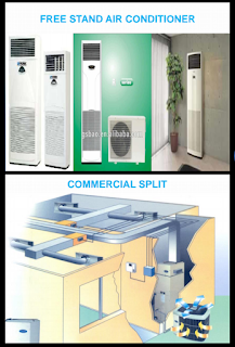 FREE STAND AIR CONDITIONER AND COMMERCIAL SPLIT