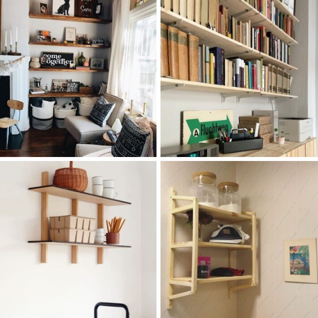 unique home wall shelf ideas