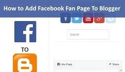 Cara letak fanspage facebook ke blog