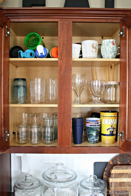 organizing kitchen cabinets