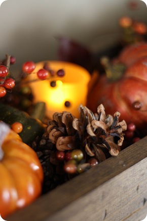 LED votives fall decor