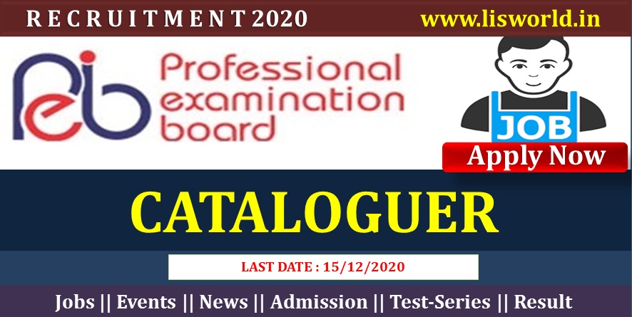  Recruitment For Cataloguer Post at Government Medical College - Khandwa Through MP Viyapam Madhya Pradesh