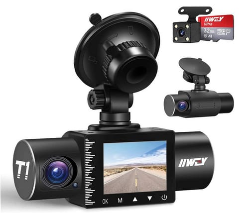 IIWEY T1 Car Camera Dash Cam with Super Night Vision