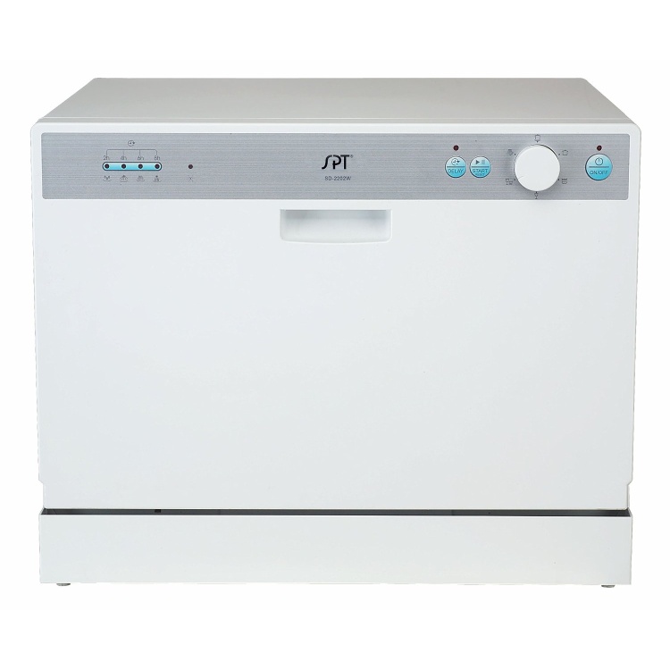 SPT SD-2202W Countertop Dishwasher with Delay Start, White