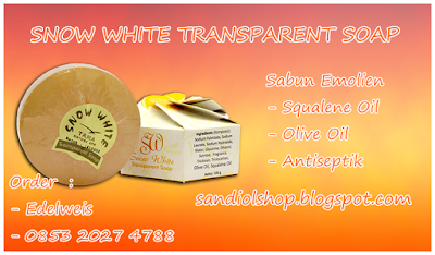 Sabun Kecantikan Dengan Emolien Snow White Transparent Soap