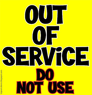 out of service do not use sign