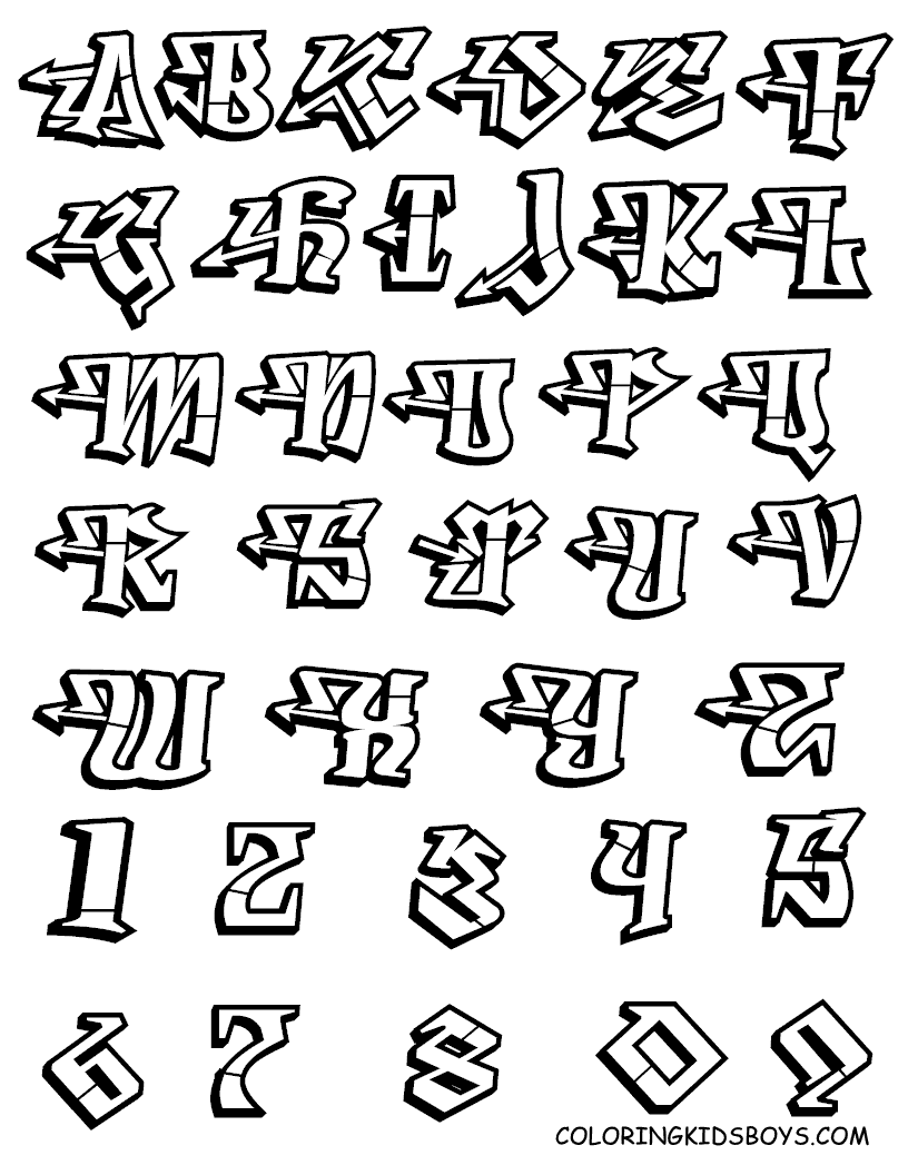 Graffiti Alphabet, Graffiti 3D Font Graffiti Alphabet, Graffiti 3D Font