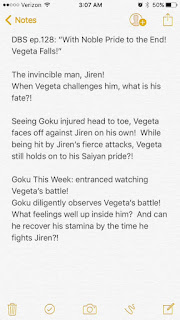 Dragon Ball Super episode 128 Spoilers