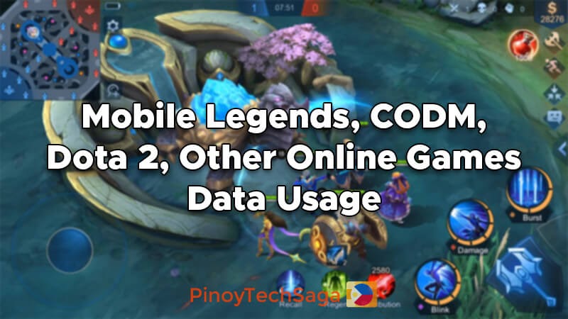 Mobile Legends Codm Dota 2 Other Online Games Data Usage Pinoytechsaga - how much internet data does roblox use