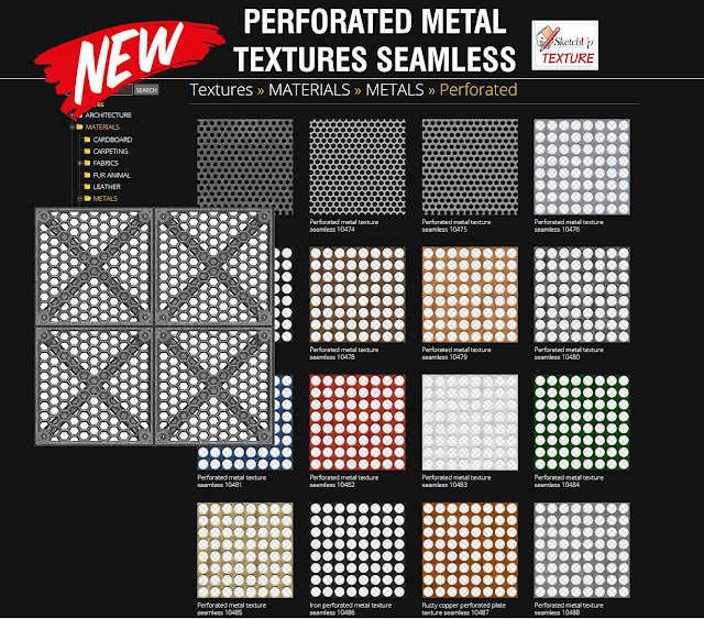 available inward medium together with higth resolution NEW FREE PERFORATED METALS TEXTURES 