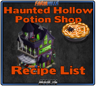 Potion Recipe List