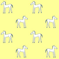 free printable horse doodle pattern