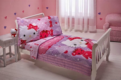 desain kamar tidur hello kitty terbaru