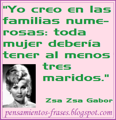 frases de Zsa Zsa Gabor