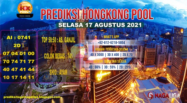 PREDIKSI HONGKONG   SELASA 17 AGUSTUS 2021