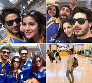 Pakistani Famous Celebrities Spotted In Dubai To Support Karachi Kings 'Dilon Ke Badshah'