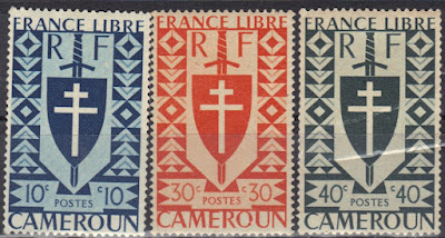 Cameroun - 1941 - Lorraine Cross and Joan of Arc Shield 