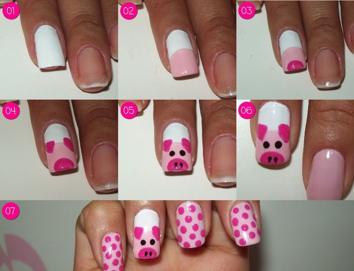 Unhas Desenhadas e Decoradas com Palito Guia Feminina