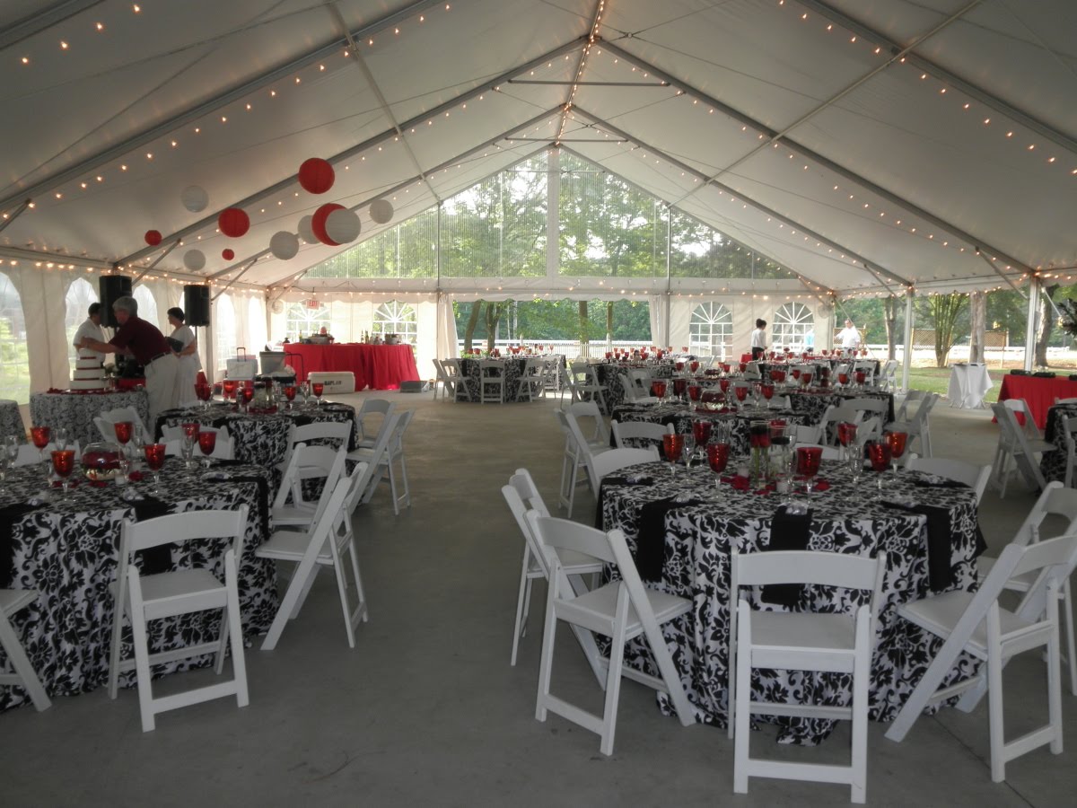 Black And White Wedding Reception