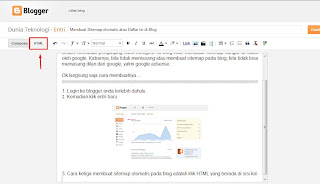 Membuat sitemap otomatis pada blog