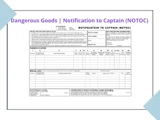 Special Load-Notification to Captain