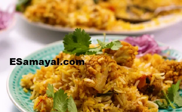 காலிஃப்ளவர் பிரியாணி - Cauliflower Biryani