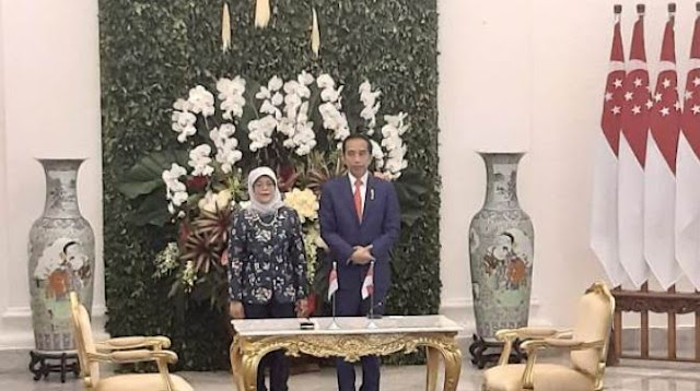 Jokowi Terima Kunjungan Presiden Singapura