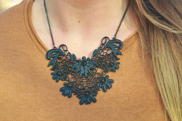 black lace necklace