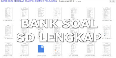 Bank Soal SD Lengkap