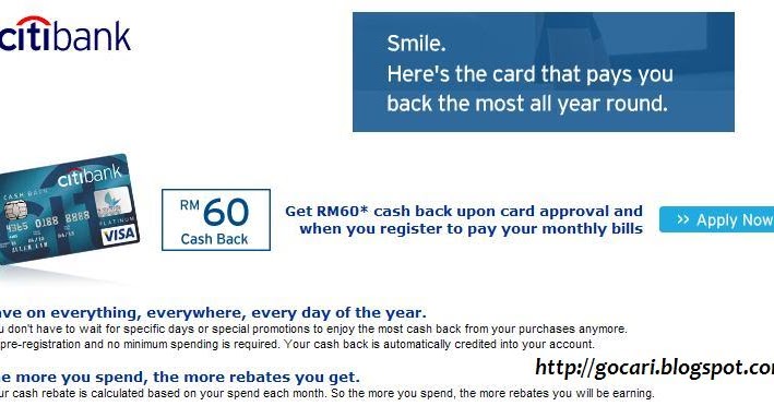 CitiBank Citibank Cash Back Platinum Credit Card ...
