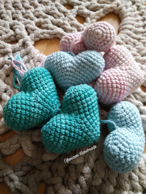 Crochet hearts - Ofuniowo Handmade