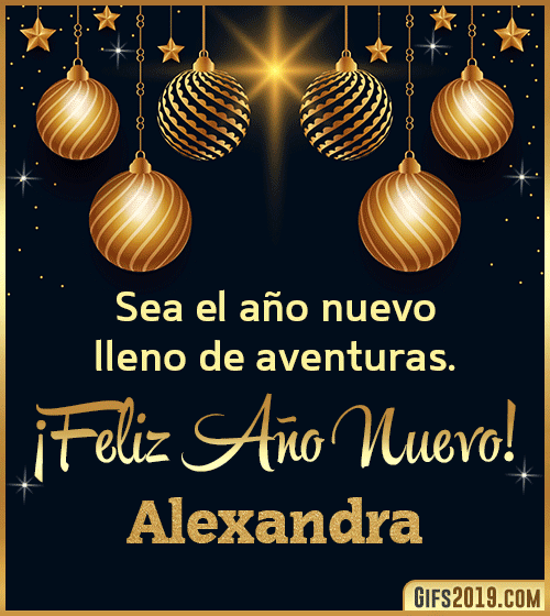 Mensajes de feliz año nuevo alexandra